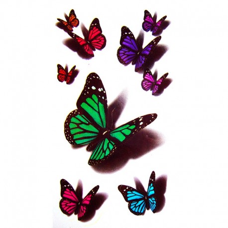 tatouage-papillons-3d