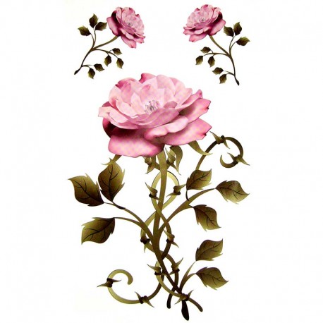 Tatouage-temporaire-roses-rose