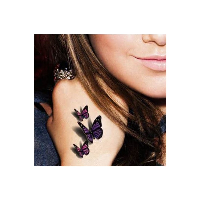 tatouage ephemere, tatouage temporaire, tatouage papillon