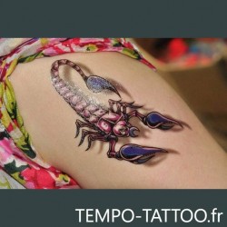 Tatouage-ephemere-scorpion-3D