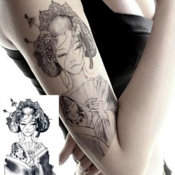 tatouage-temporaire-geisha