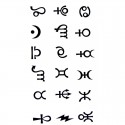 Tatouage éphémère signe astrologique