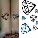 Tatouage éphémère diamant