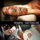 tatouage-temporaire-crane-et-roses-rouges